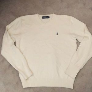 White polo sweaters Clearance